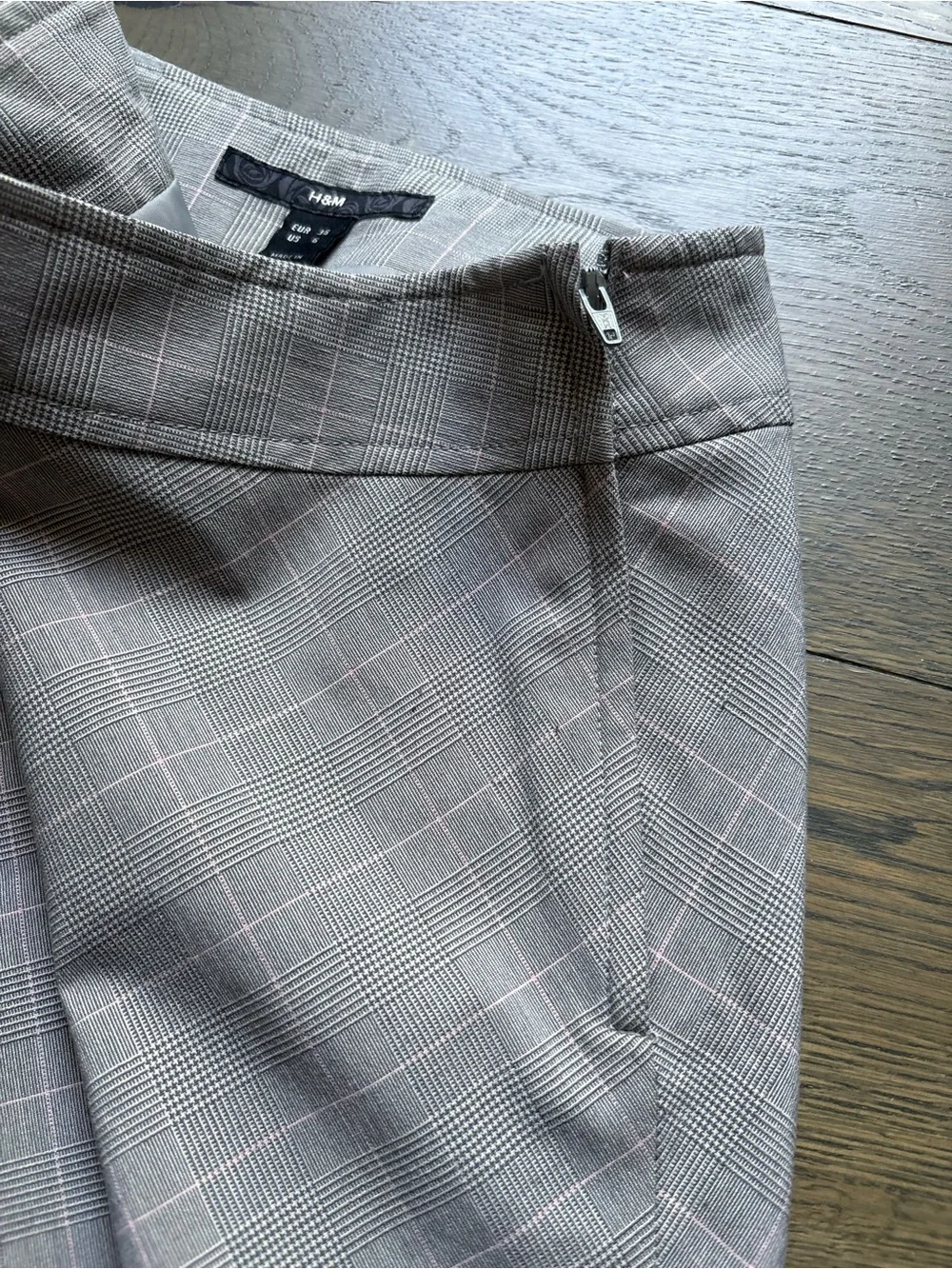 Y2K H&M Suit Fitted Skirt & Blazer In Light Gray Size Blazer 8 / Skirt 6